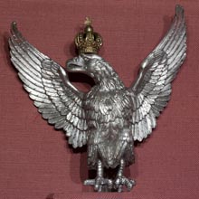 Eagle from staff of banner