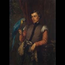 Nobleman with a Parrot