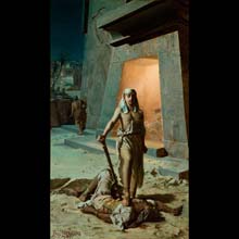 Mojżesz zabijający Egipcjanina