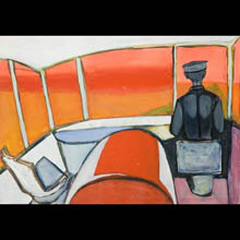 Bus Driver (Bus Driver with a Red Landscape) 