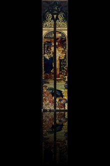 Church. Cartoon for the right-hand side stained-glass window The Holy Sacrament in the Cathedral