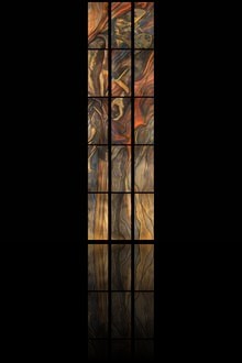 Henry the Pious in the Battle of Legnica. Design of the stained glass window for the chancel of the Krakow cathedral