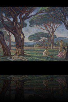 Landscape from Provence with Idyllic Scenes